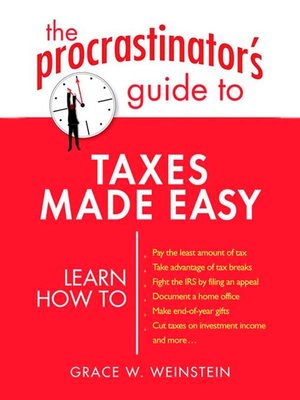 cover image of The Procrastinator's Guide to Taxes Made Easy
